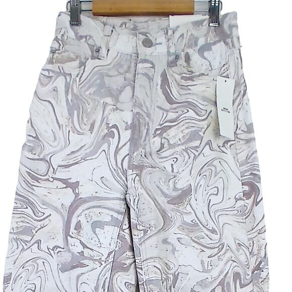 Urban Outfitters SZ 24 BDG High-Rise Baggy Jean Marble Print NWT - Picture 3 of 7